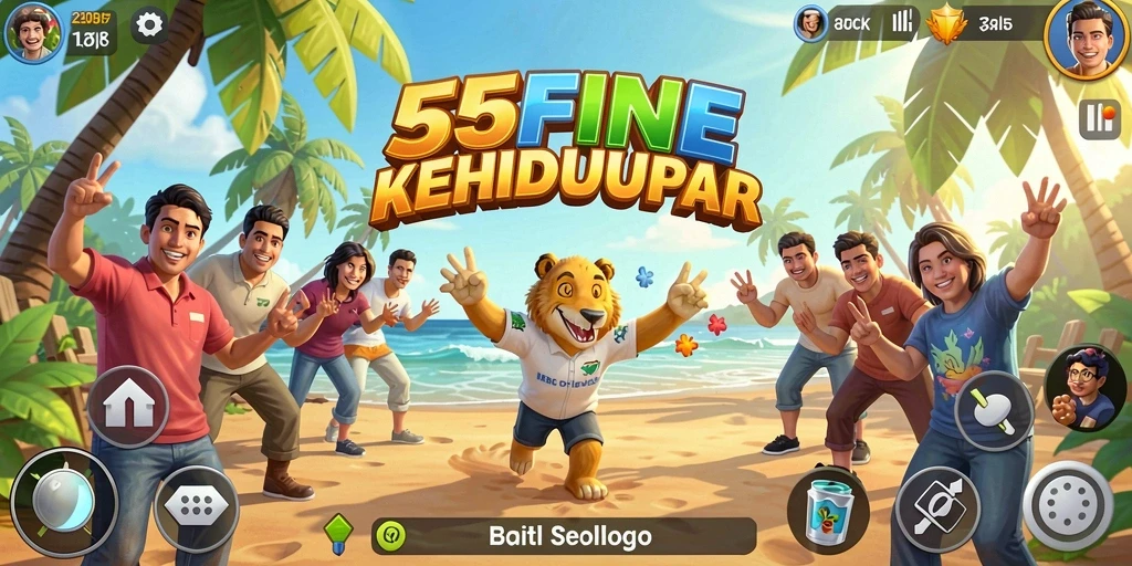 Tampilan gameplay <strong>55FIVE</strong> yang menawan dan interaktif.