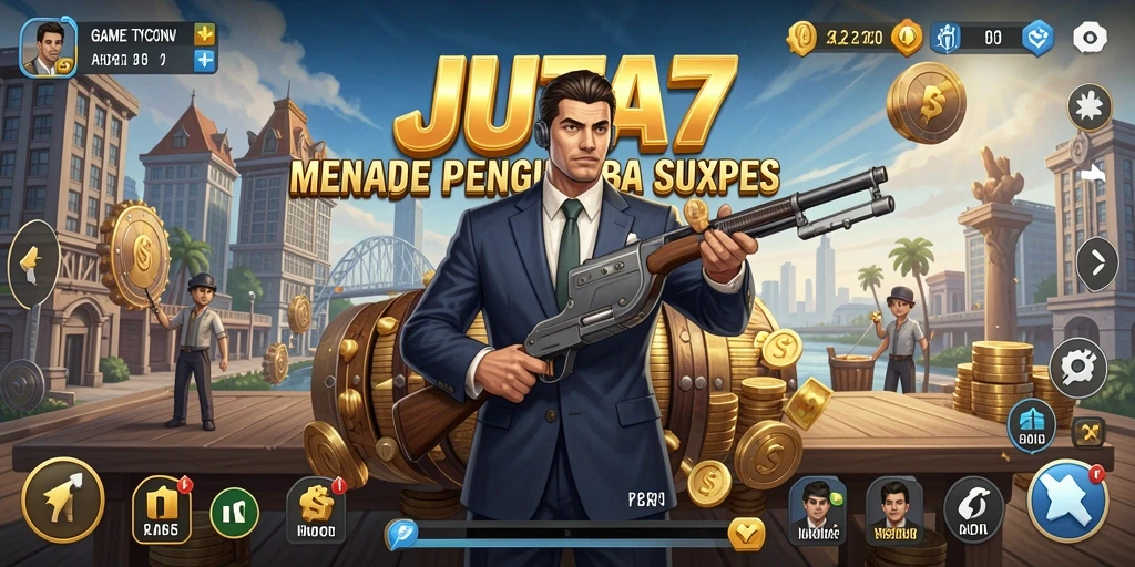 Tampilan gameplay JUTA7 yang menantang dan mendebarkan.