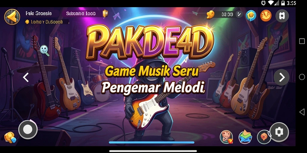 Tampilan gameplay menarik dari PAKDE4D yang penuh warna.