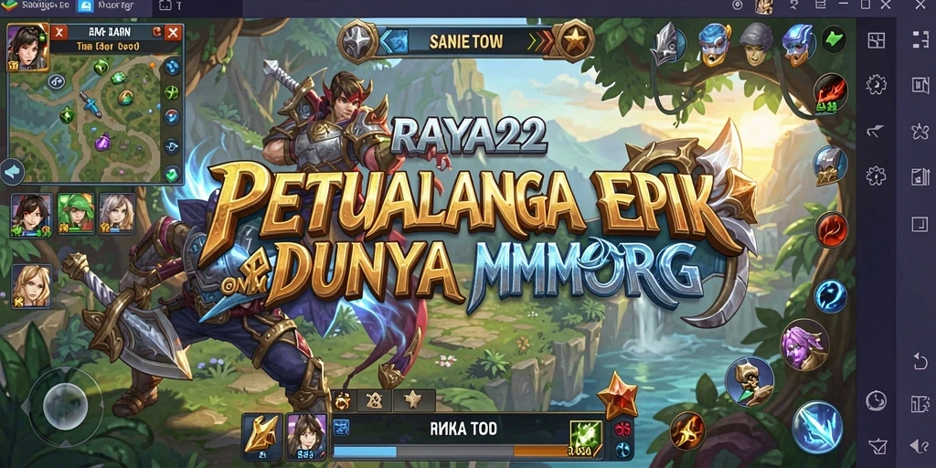 Tampilan gameplay RAYA22 yang menakjubkan dalam dunia MMORPG.