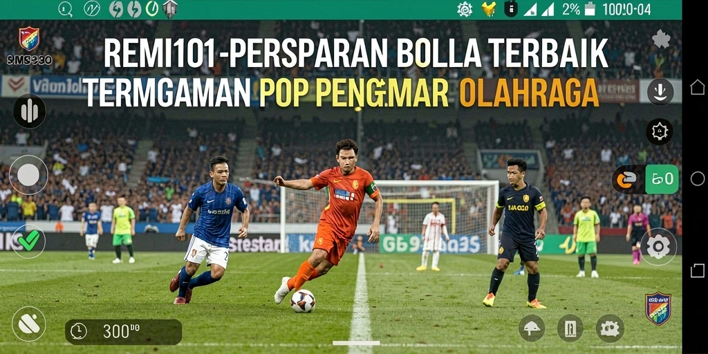 Tampilan gameplay menarik dari REMI101 yang penuh aksi sepak bola.