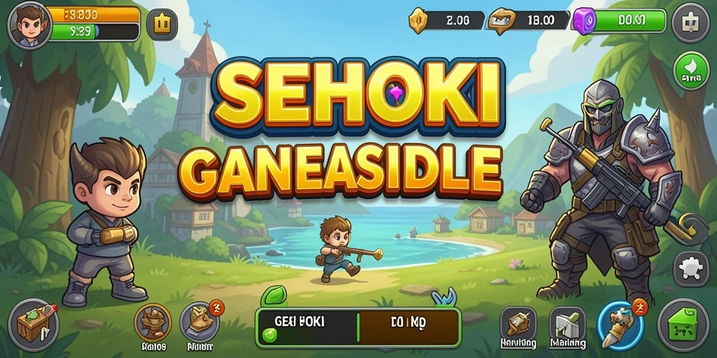 Tampilan gameplay SEHOKI yang menarik dan penuh warna.