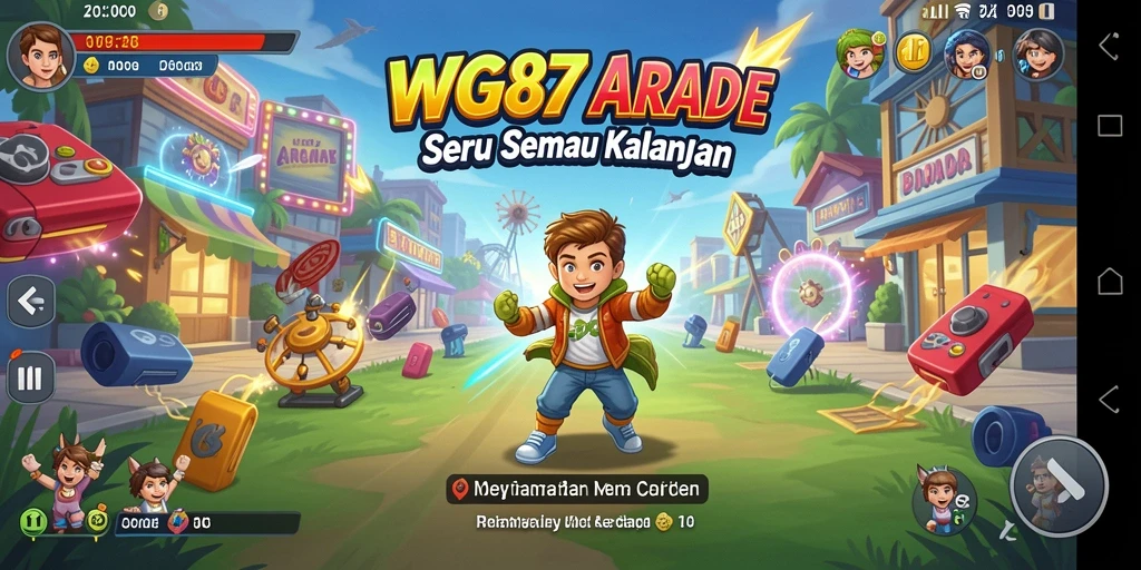 Tangkapan layar gameplay WG87 yang menampilkan aksi seru di arcade.
